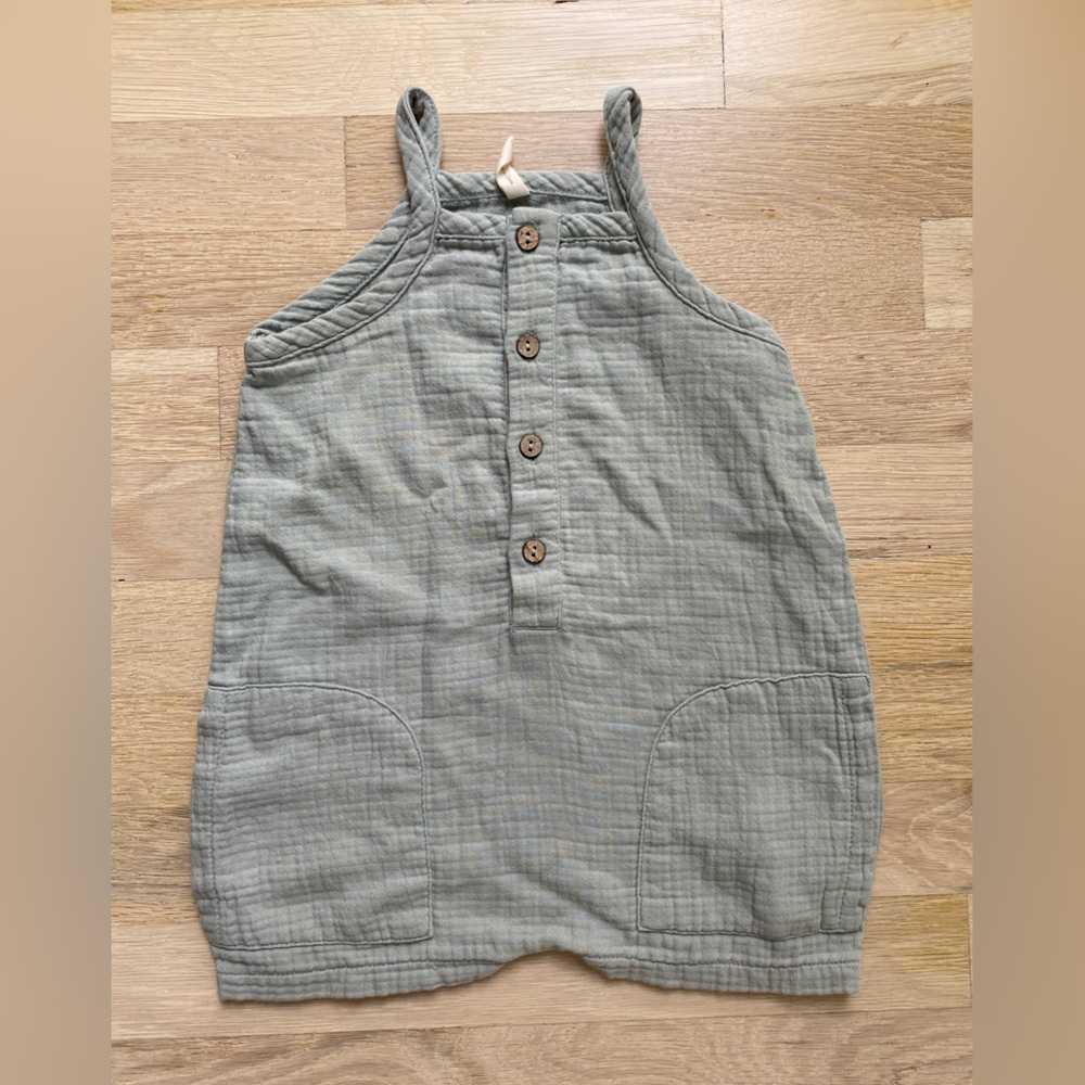 Quincy Mae Sage Green Romper